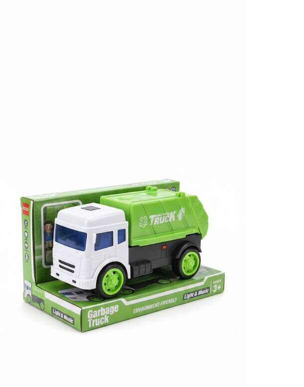 Játék kukás/szemétszállító autó ,fény és hangeffektel