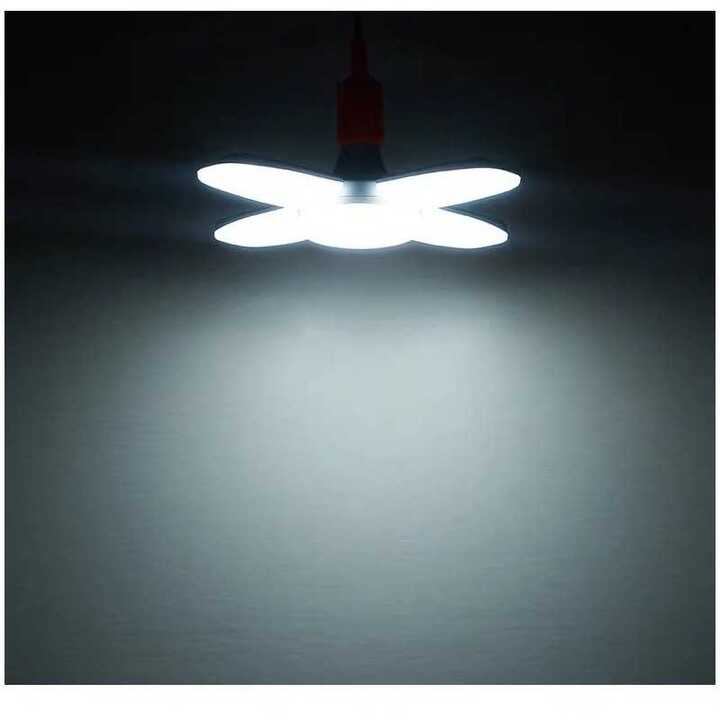 LED Fényforrás - 60W Összecsukható Ventilátor Alakú, Erős Fényű, E27 Foglalat