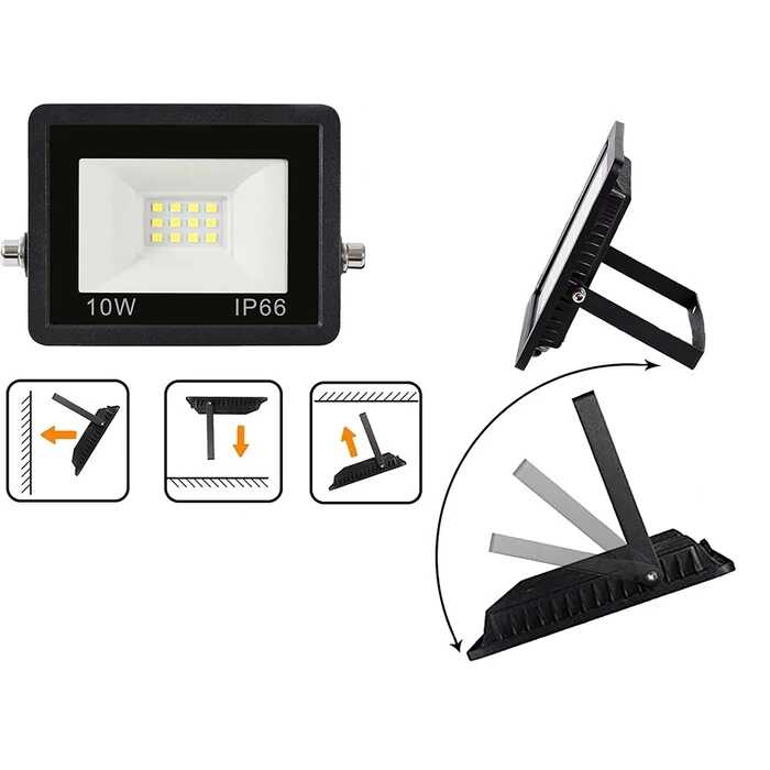 THO LUX 10 W Slim Reflektor Energiatakarékos, Vízálló, Tartós ip65 220 v