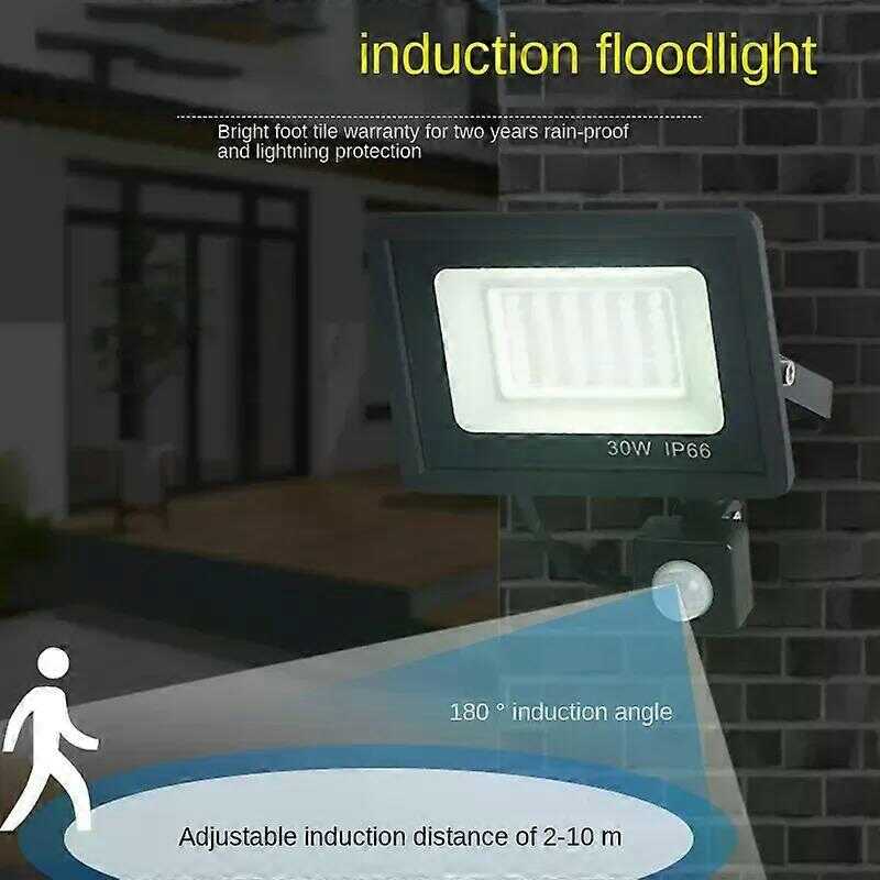 THOLUX MC-FG-30W LED Reflektor - 30W, Mozgásérzékelős, IP67 Vízálló Biztonsági Fény
