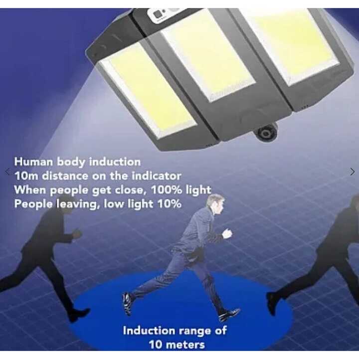 Napelemes Lámpa 3 Részes, 270 fokban álítható Mozgásérzékelős, Távirányítós 3 Akkumulátoros, IP65 Vízálló HS-V97