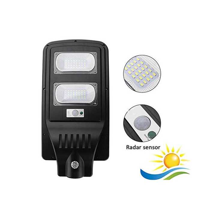 Napelemes Utcai Lámpa 360W 2 soros Mozgásérzékelős, Távirányítóval THO luX DNL-002