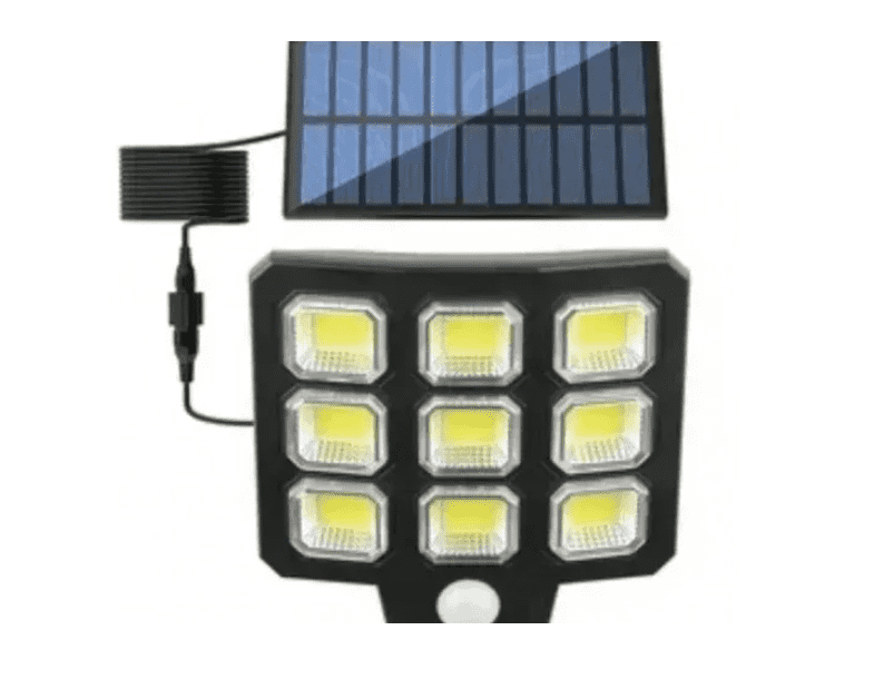 Napelemes LED Lámpa, 9 LED, Különálló Napelemmel , Mozgásérzékelős LF-3307A