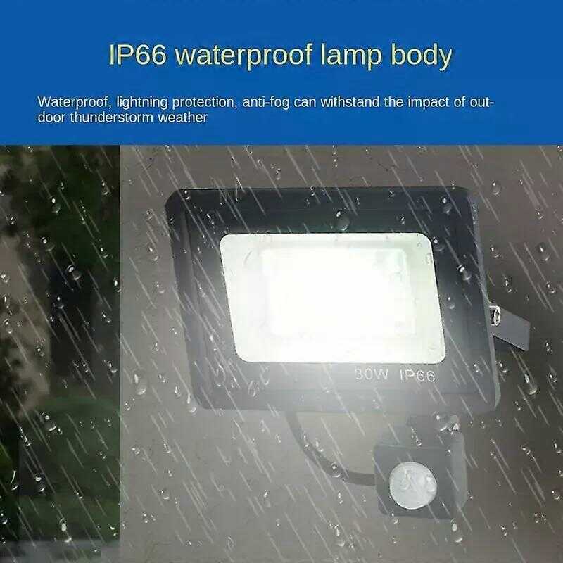 THOLUX MC-FG-30W LED Reflektor - 30W, Mozgásérzékelős, IP67 Vízálló Biztonsági Fény