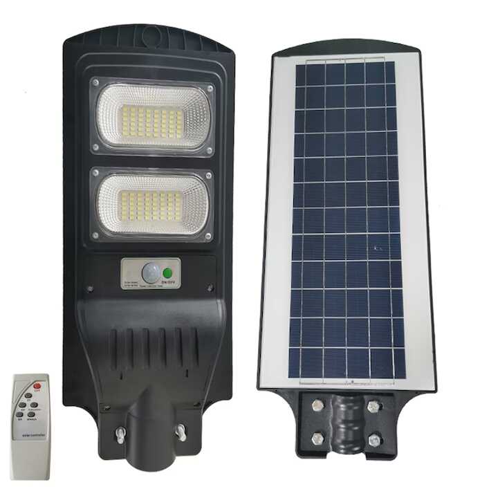 Napelemes Utcai Lámpa 360W 2 soros Mozgásérzékelős, Távirányítóval THO luX DNL-002