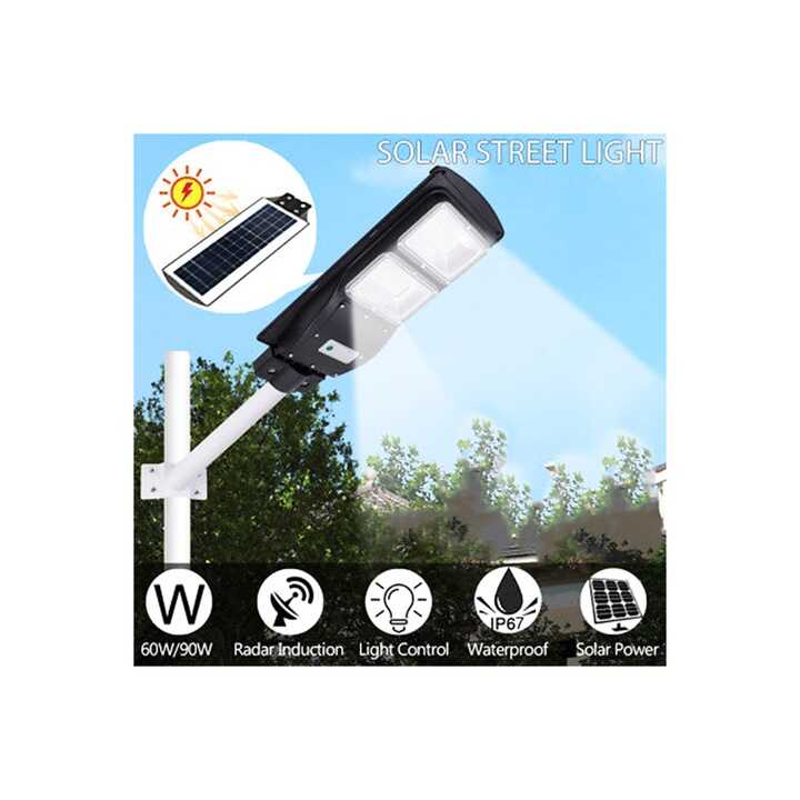 Napelemes Utcai Lámpa 360W 2 soros Mozgásérzékelős, Távirányítóval THO luX DNL-002