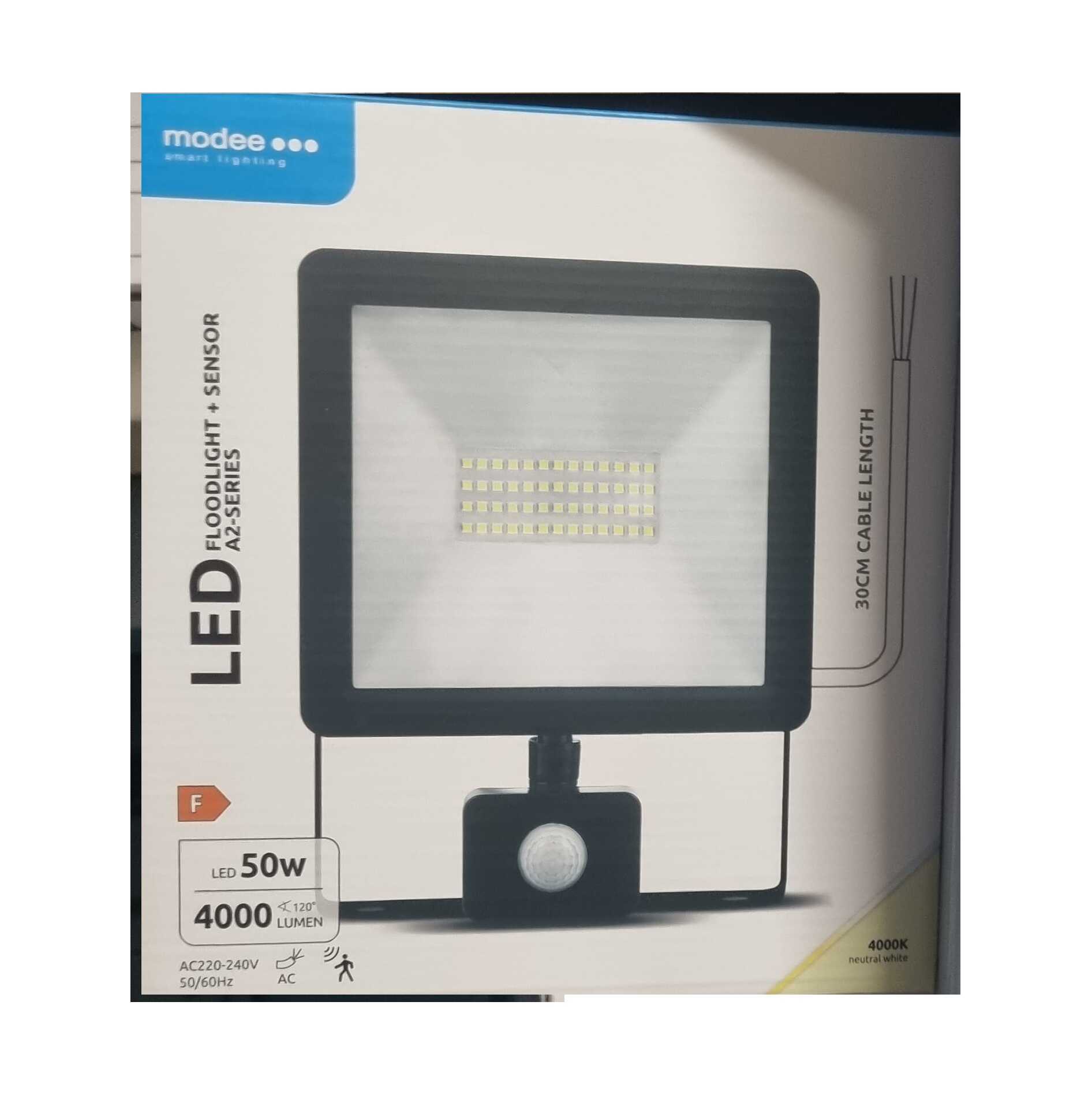 Modee LED mozgásérzékelős Reflektor A2-Series + Szenzor | 50W, 4000 Lumen, 120° - Image 2