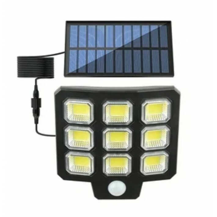Napelemes LED Lámpa, 9 LED, Különálló Napelemmel , Mozgásérzékelős LF-3307A