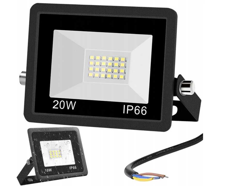 THO LUX 20 W Slim Reflektor Energiatakarékos, Vízálló, Tartós ip65 220 v