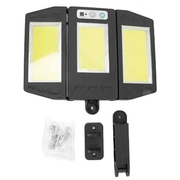 Napelemes Lámpa 3 Részes, 270 fokban álítható Mozgásérzékelős, Távirányítós 3 Akkumulátoros, IP65 Vízálló HS-V97