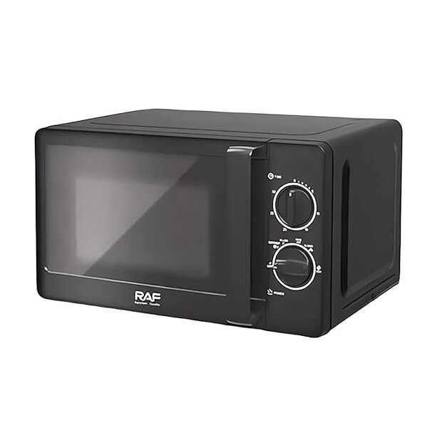 Raf R.8008B Mikrohullámú sütő , 20 L , 800 W , Fekete