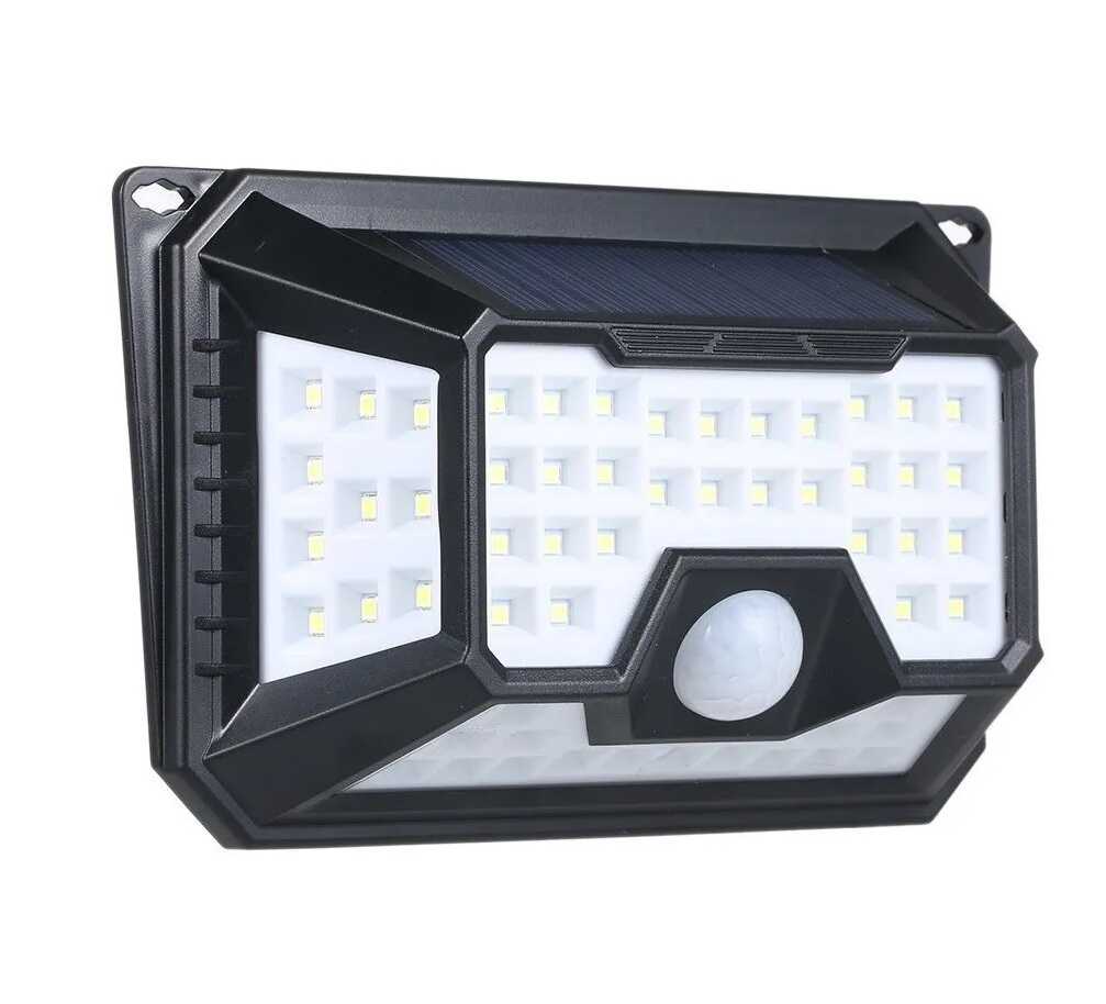 Napelemes Fali Lámpa 66 LED, Mozgásérzékelős, 5000K, 17 x 10 cm LF-1521