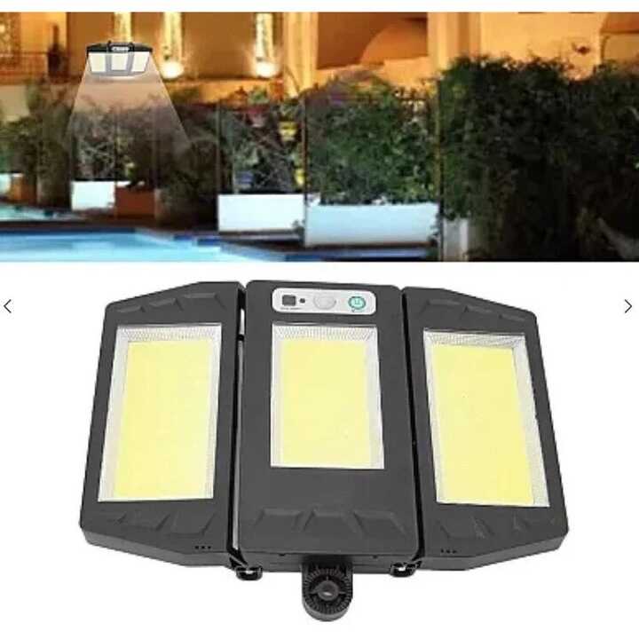 Napelemes Lámpa 3 Részes, 270 fokban álítható Mozgásérzékelős, Távirányítós 3 Akkumulátoros, IP65 Vízálló HS-V97