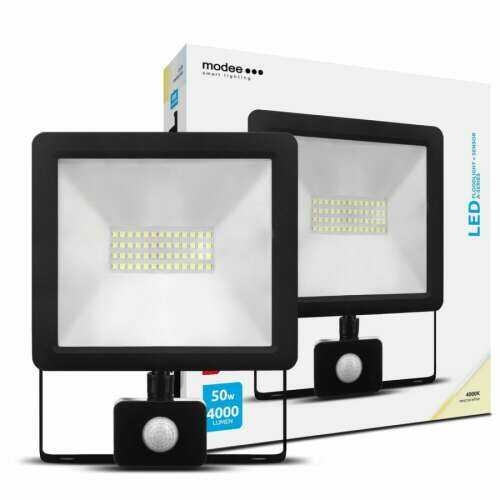 Modee LED mozgásérzékelős Reflektor A2-Series + Szenzor | 50W, 4000 Lumen, 120°