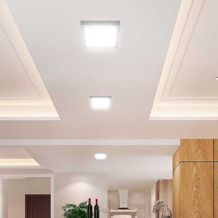 Modee LED lámpa szett Kerek kör Panel P-Series 4 db / csomag , 18W, 1980 Lumen, Felületre Szerelhető 21.5 cm