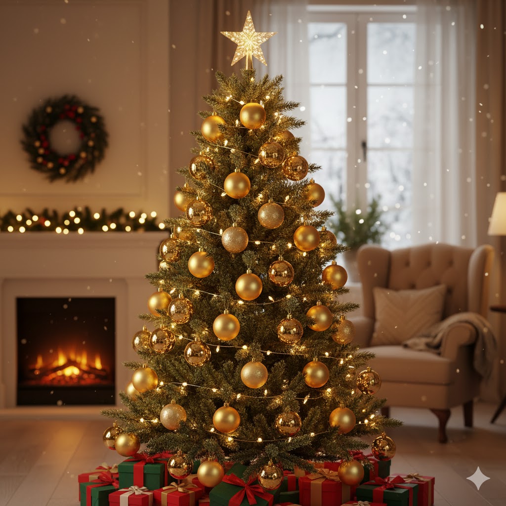 Karácsonyfa gömbdísz választható színekben - 30 db-os