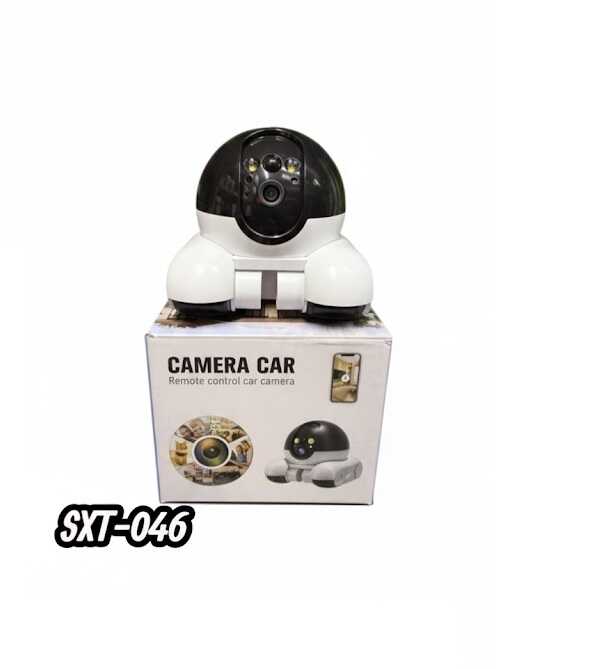 SXT-046 Kerekes robot beltéri biztonsági kamera , éjjelátó , alkalmazás vezérléssel ,dupla lencsés , 1080p