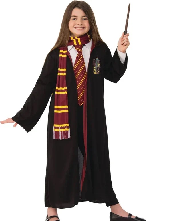 Hermione Granger farsangi jelmez lányoknak 2 részes ruhával köpennyel és pálácval
