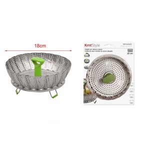 Összecsukható rozsdamentes párolóbetét 18cm Kmt Style