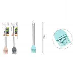 Rozsdamentes acél nyelű szilikon kenőecset 25cm Torch