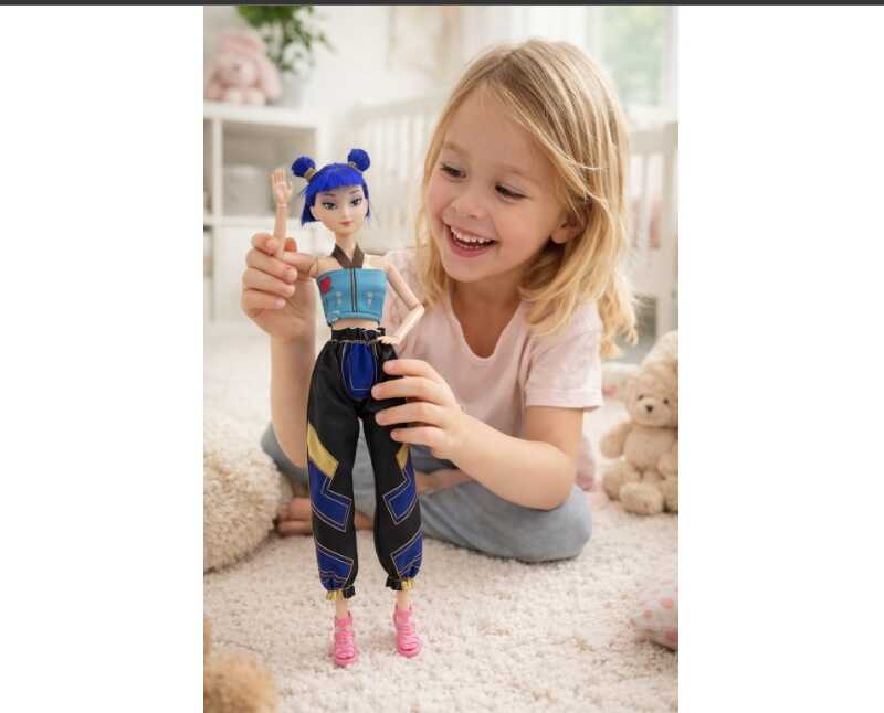 K-pop Demon Hunters Zoey játék baba , 30 cm