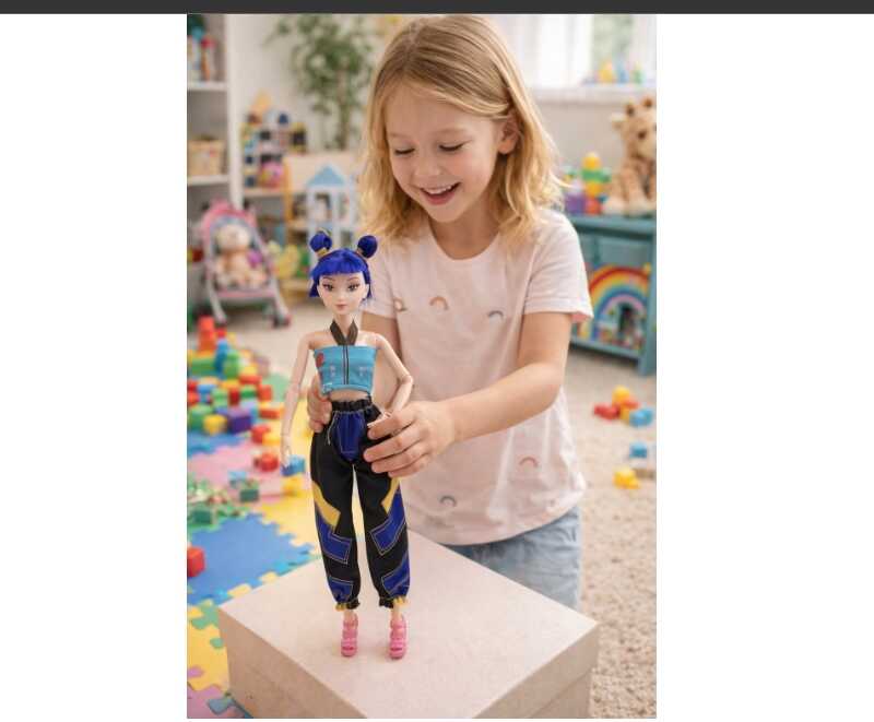 K-pop Demon Hunters Zoey játék baba , 30 cm