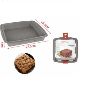 Szögletes szilikon sütőforma és tepsibetétek 27.5x26.5x4cm Kmt Style