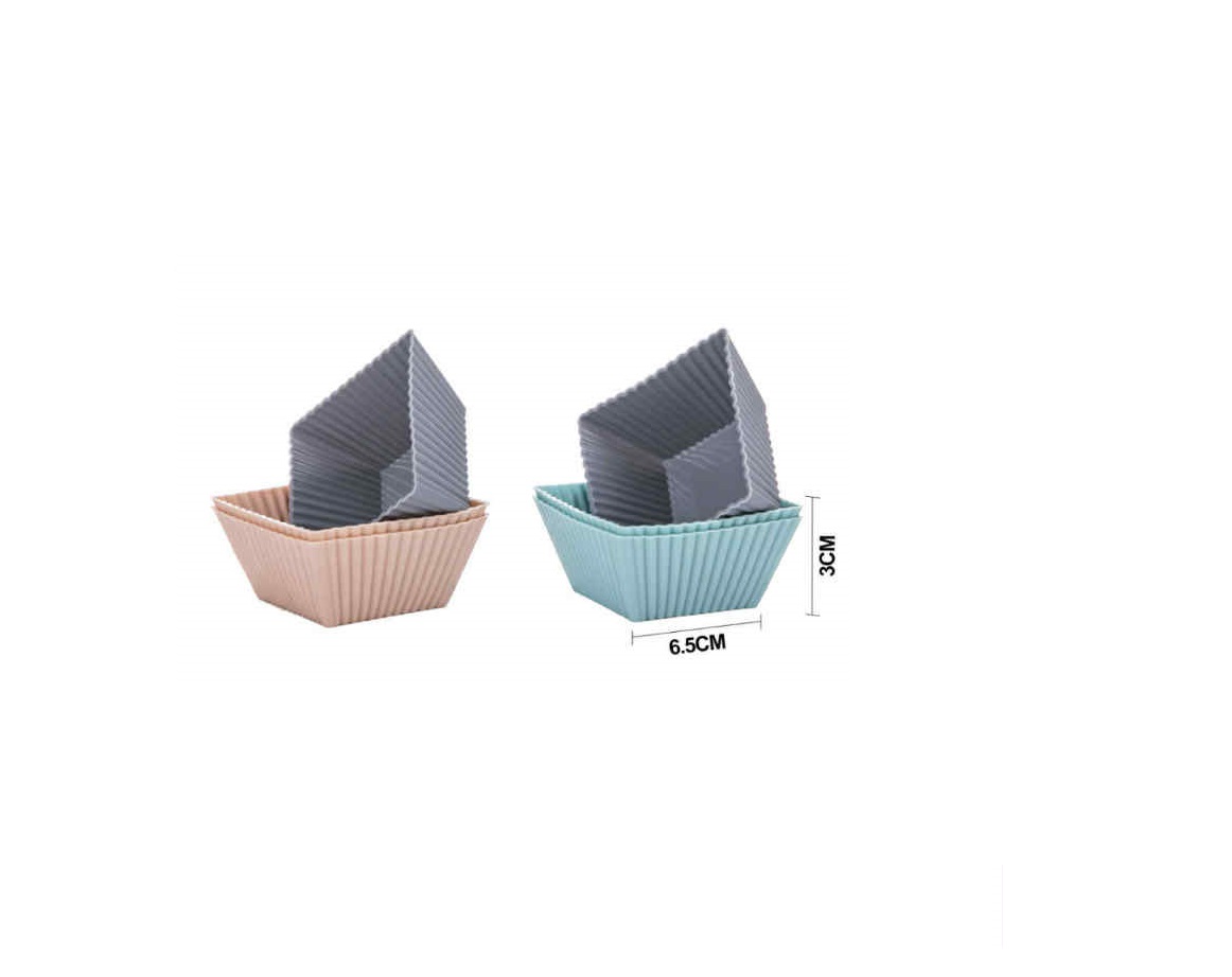 Szögletes szilikon muffin sütőforma készlet 6.5x3cm Torch - Image 2