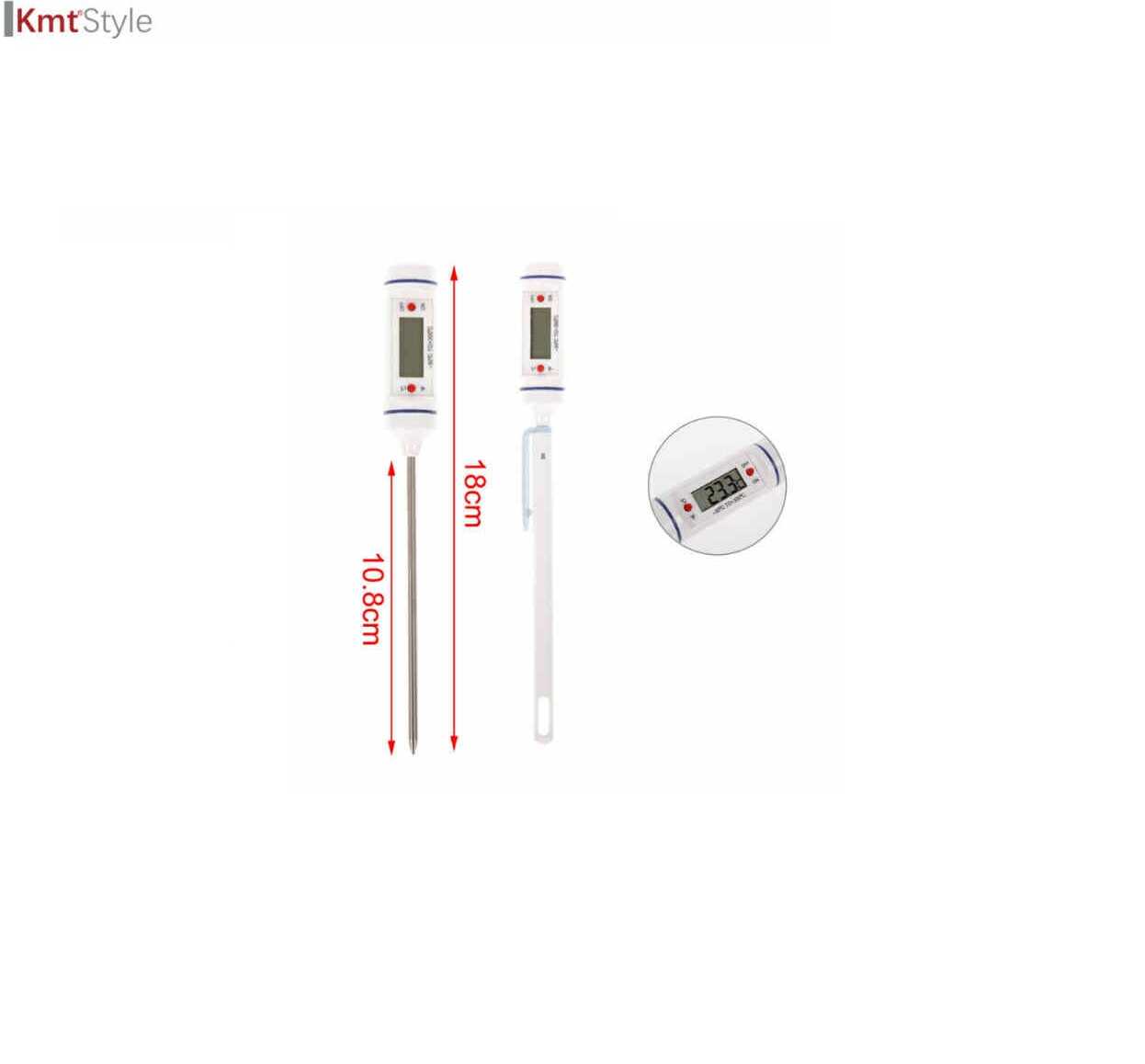 Digitális beszúrós konyhai maghőmérő LCD kijelzővel 18cm Kmt Style