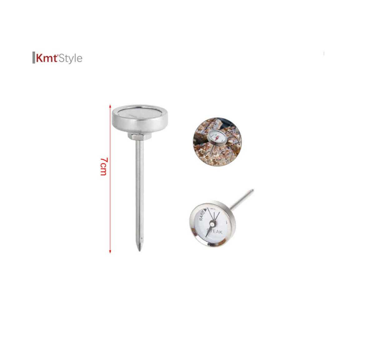 Analóg beszúrós steak és húshőmérő 7cm Kmt Style