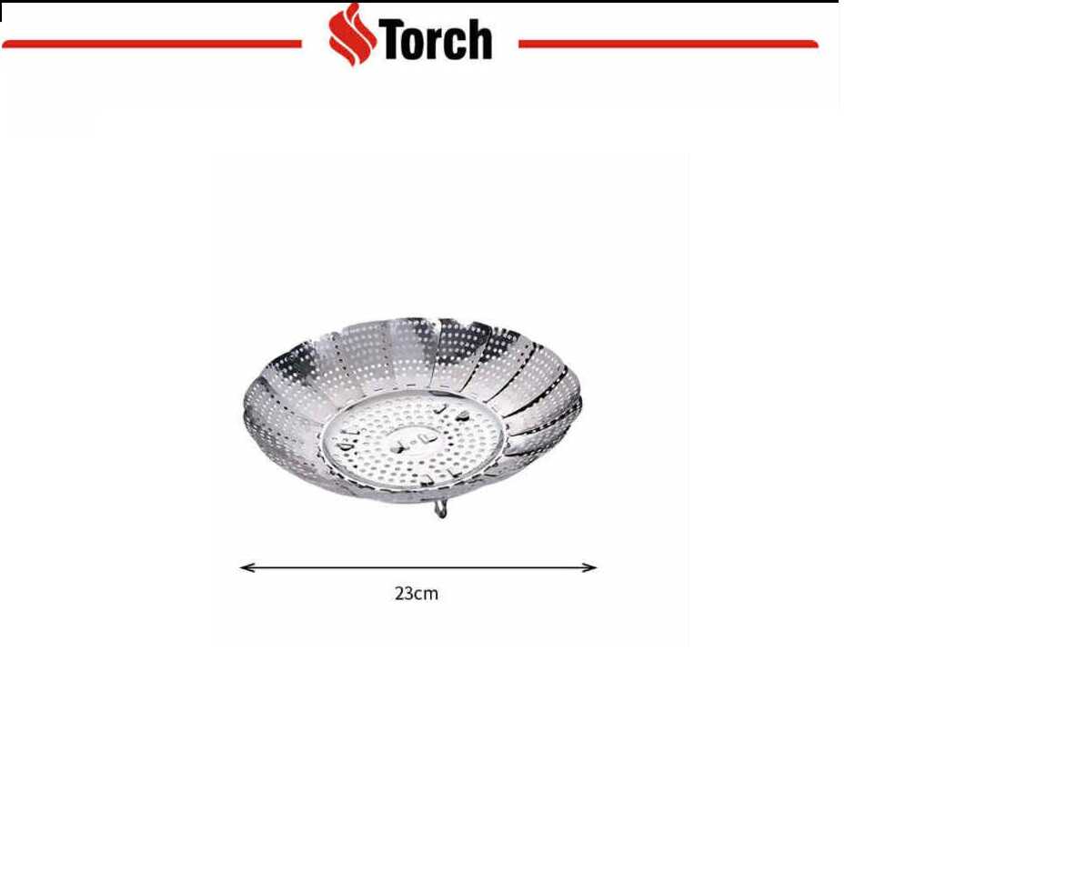 Rozsdamentes univerzális párolóbetét 23cm Torch