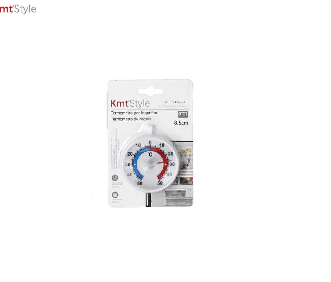 Analóg hűtő- és fagyasztóhőmérő akasztóval 8.5x7cm Kmt Style
