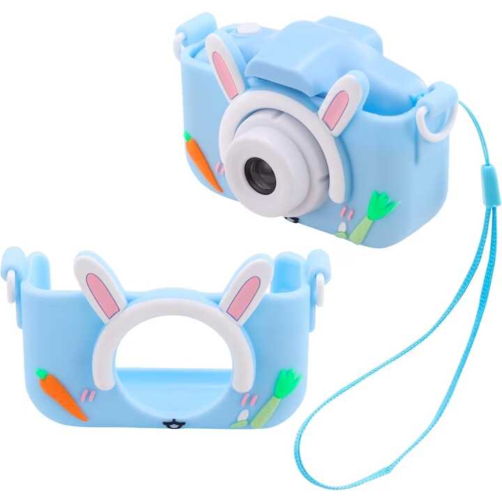 Digitális fényképezőgép gyerekeknek - Újratölthető fényképezőgép játékokkal és interaktív képernyővel-