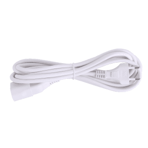 Hálózati hosszabbító 3 méter 3G1.0mm2 fehér gyermekvédelemmel kis foglalatú 2300 w Aigostar