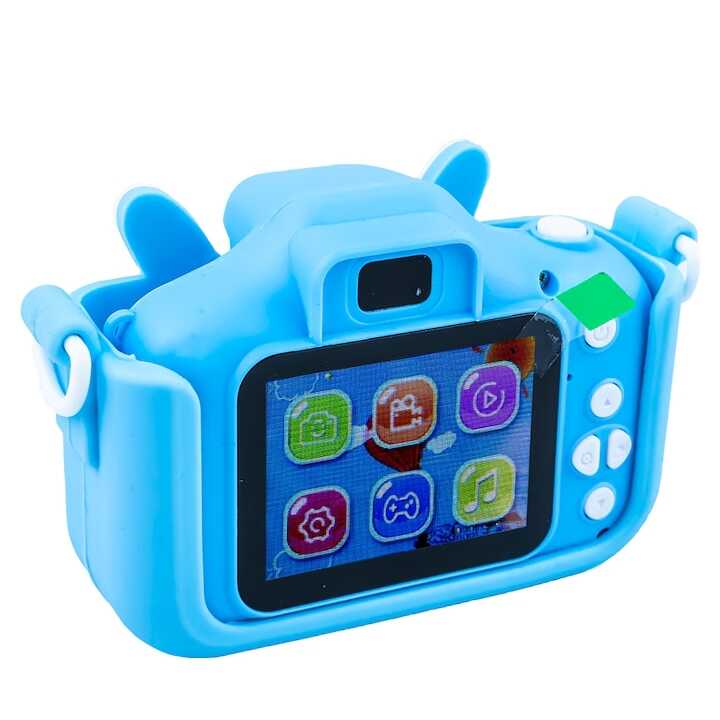 Digitális fényképezőgép gyerekeknek - Újratölthető fényképezőgép játékokkal és interaktív képernyővel-
