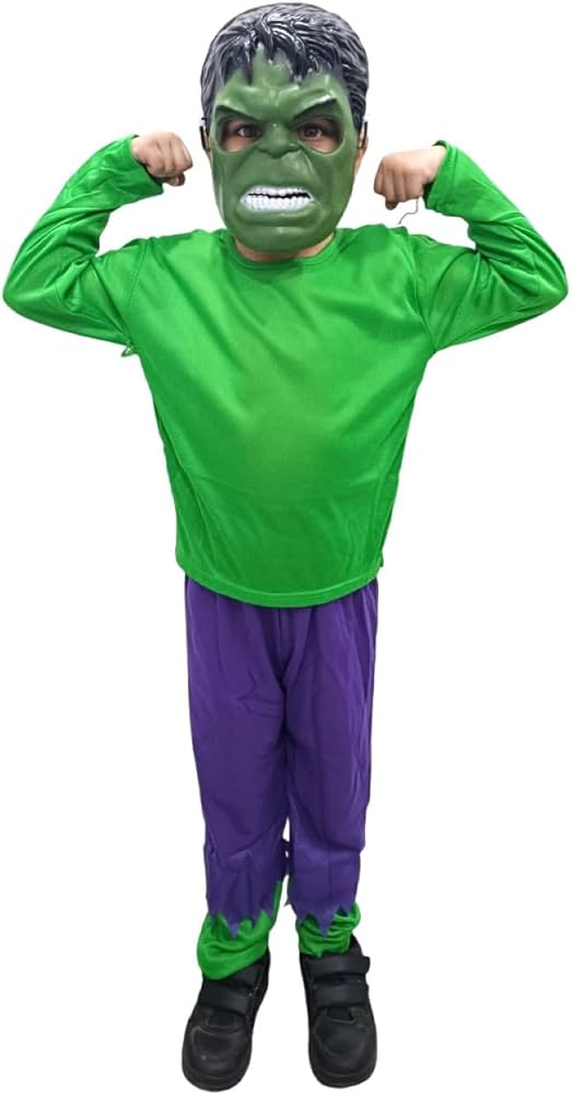 Hulk Farsangi jelmez gyerekek részére Álarcal