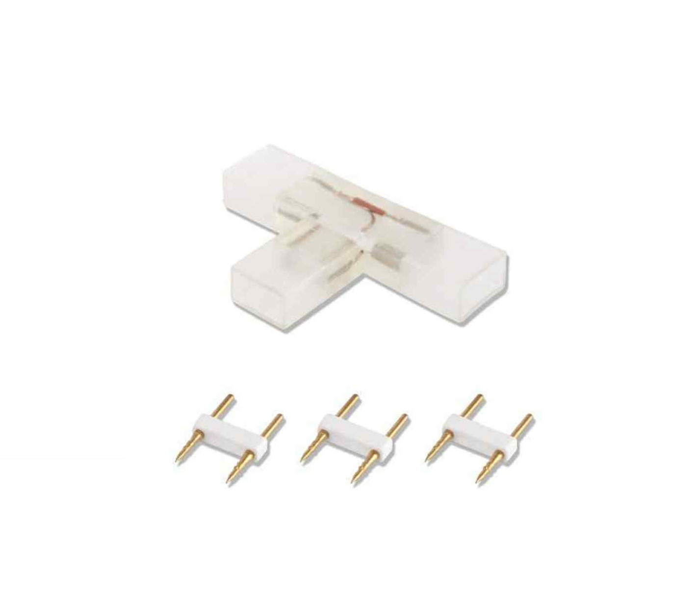 Led Toldó T-alakú LED fénykábel elosztó csatlakozó készlet fehér Aigostar