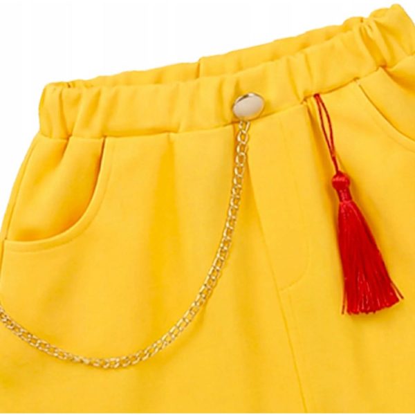 K-pop Demon Hunter Mira gyerek jelmez szett extra hosszú rózsaszín parókával