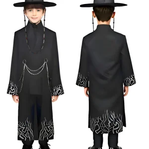 K-POP stílusú sötét varázsló / démonvadász jelmez fiúknak – kalappal