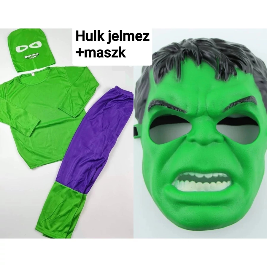 Hulk Farsangi jelmez gyerekek részére Álarcal