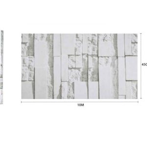 Modern Világosszürke Kőpanel Mintás Öntapadós Tapéta 45cm x 10m - Torch