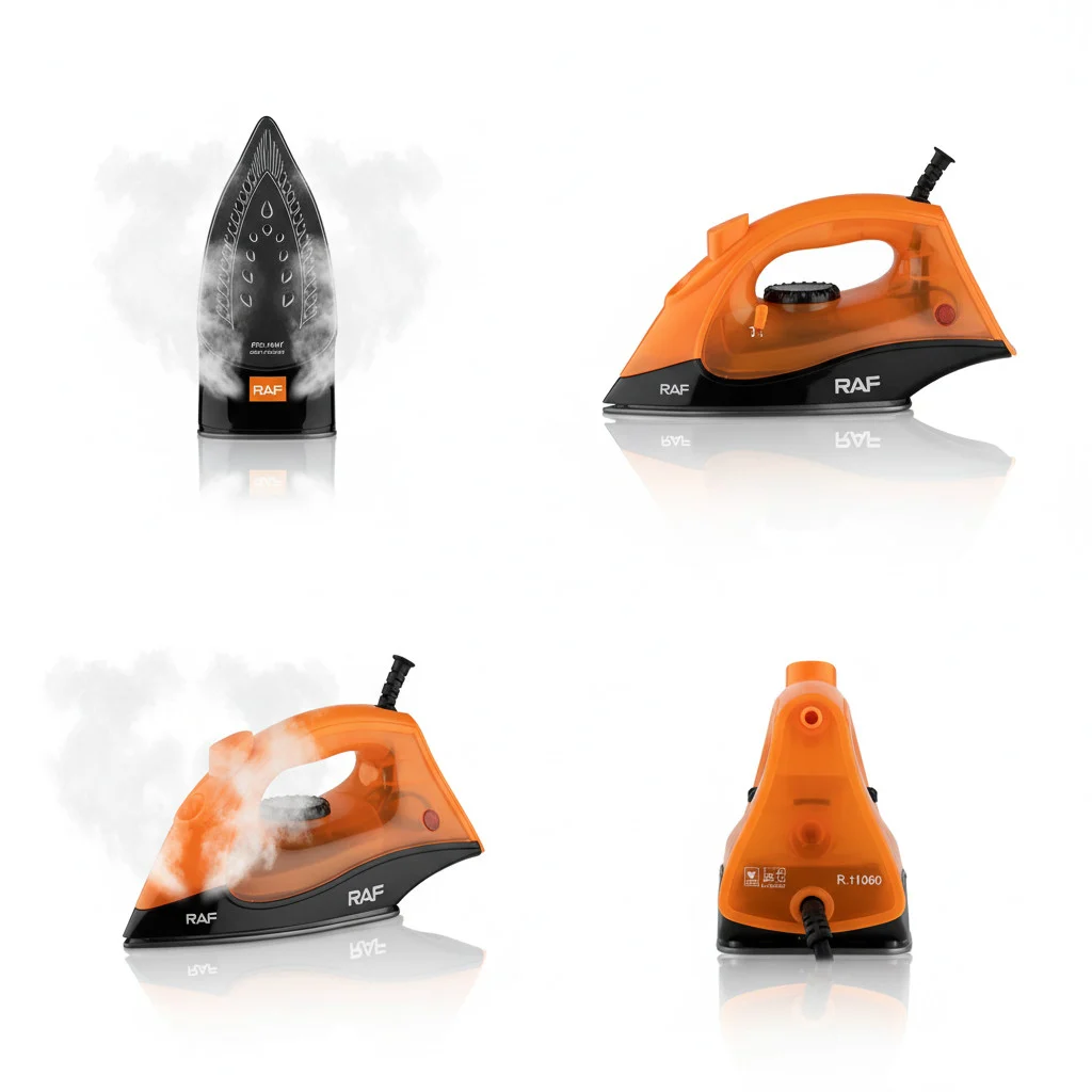Raf R.1106O Gőzölös vasaló , 200 ml víztartállyal , narancssárga , 1800 W