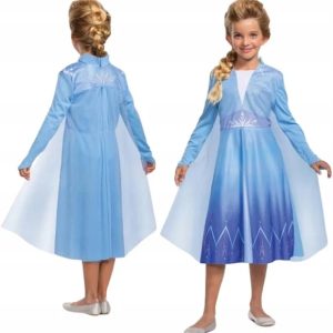 Elsa Hercegnő Jégvarázs Farsangi Jelmez – Varázslat és Elegancia Lépj be a Jégvarázs birodalmába ezzel a lenyűgöző, részletgazdag Elsa jelmezzel! Minden kislány álma, hogy legalább egy napra ő lehessen Arendelle királynője, aki uralja a havat és a jeget. Ez a jelmez hűen tükrözi Elsa ikonikus megjelenését, ötvözve a klasszikus mesebeli elemeket a modern, kényelmes kivitelezéssel. A csillogó részletek és a lágy esésű anyagok gondoskodnak arról, hogy viselője a figyelem középpontjába kerüljön minden eseményen. A szett tartalma és technikai jellemzői A Trendshoppingnál tudjuk, hogy a minőség a részletekben rejlik, ezért ez a jelmez a következő elemekből áll: Prémium Kék Ruha: A ruha különleges színátmenetes technikával készült, amely a mélykék színtől a világos jégkékig terjed. A mellkasrészt és a szoknyát ezüstösen csillogó hópelyhek és jégkristály minták díszítik, amelyek nem hullanak le az anyagról. Beépített Áttetsző Köpeny: A jelmez hátuljához rögzített hosszú, légies köpeny uszályként követi a hercegnő minden lépését. Az anyaga könnyű tüll, amely mozgás közben lágyan lebeg. Hosszú ujjú kialakítás: A ruha ujjai vékony, rugalmas anyagból készültek, így a hidegebb farsangi napokon is kényelmes viseletet biztosítanak, miközben elegáns megjelenést kölcsönöznek. Anyagösszetétel: Puha poliészter és szatén keveréke, amely nem szúr, nem irritálja a bőrt, így a gyerekek akár egész napos játék során is jól érezhetik magukat benne. Felhasználási javaslatok Ez a ruhaköltemény kiváló választás: Óvodai és iskolai farsangra: Ahol garantáltan ez lesz az egyik legnépszerűbb jelmez. Tematikus születésnapokra: Ha a zsúr témája a Jégvarázs, az ünnepelt ebben a ruhában igazi házigazda lehet. Elsa Hercegnő Jégvarázs Farsangi Jelmez – Varázslat és Elegancia