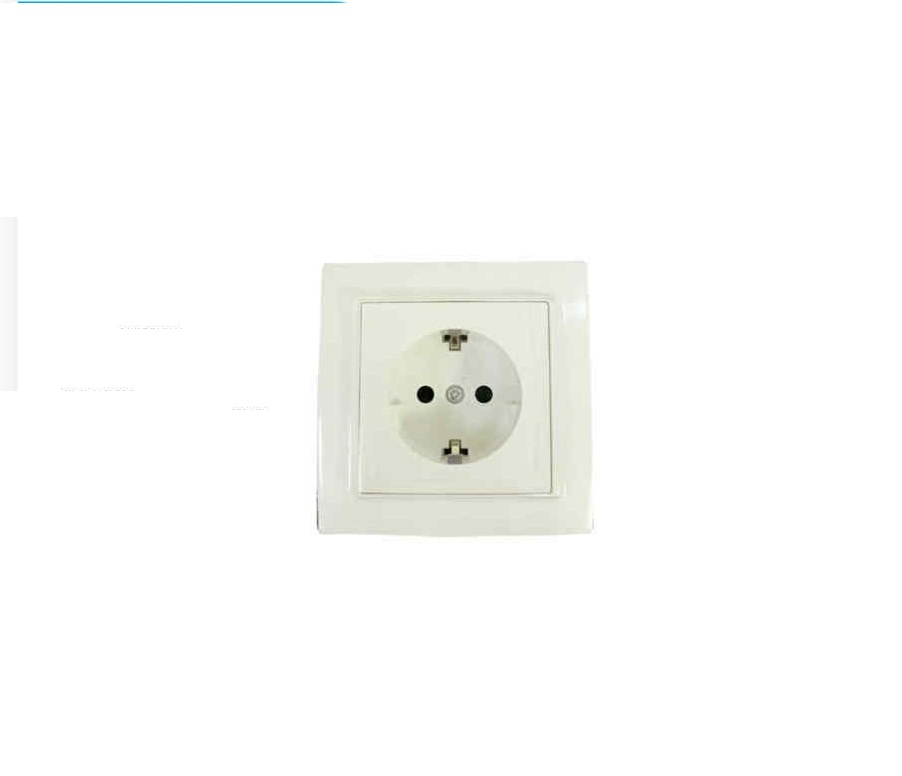 Süllyeszthető földelt hálózati aljzat Fali Konnektor 16A 250V fehér Extra Star