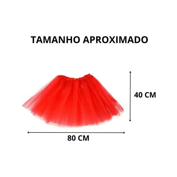Tündér Tüll szoknya gyerekeknek piros