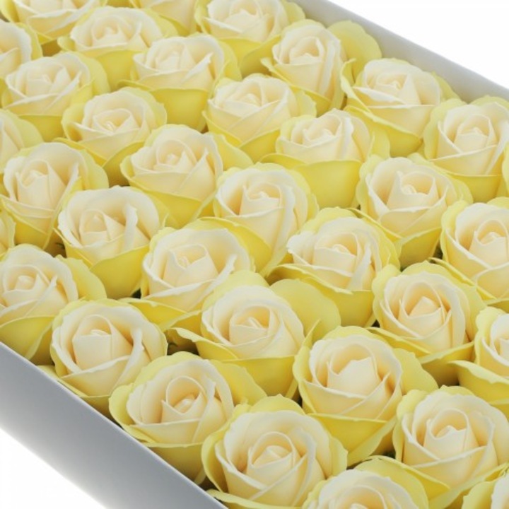 Dekorációs rózsa -sárga 50 db