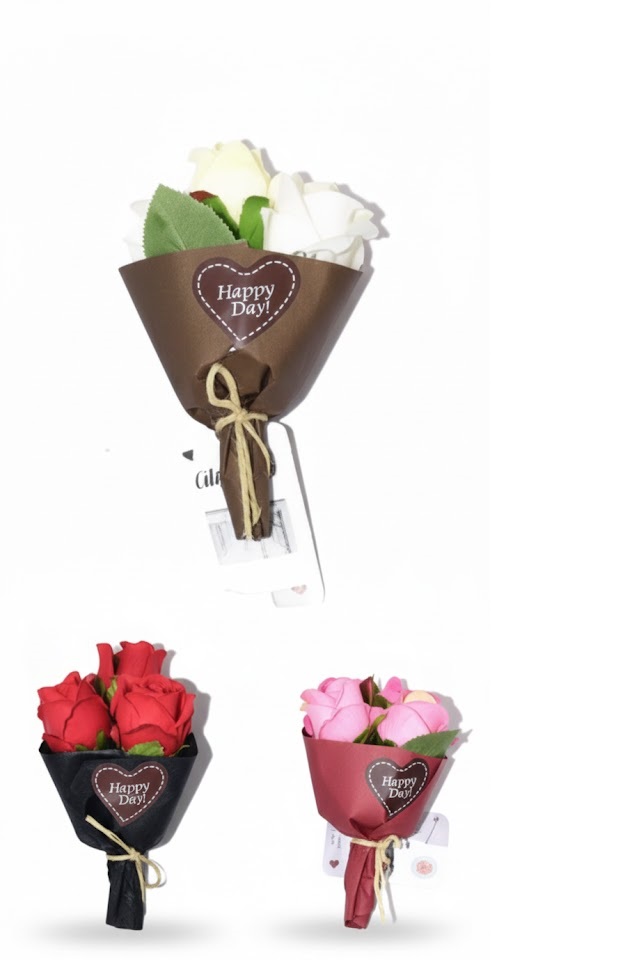 Mini rózsacsokor szett 12 db / cs 11 cm