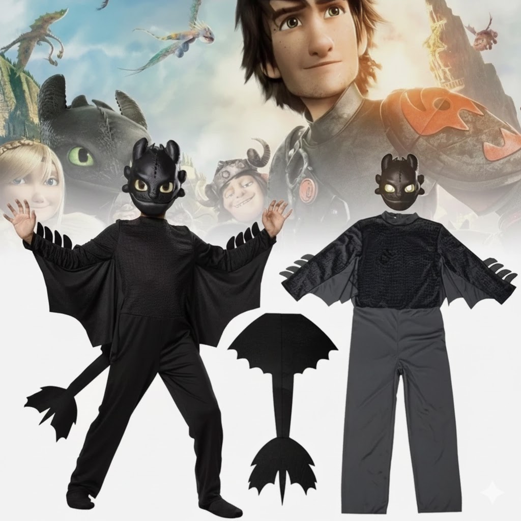 Így neveld a sárkányodat – Fogatlan sárkány jelmez gyerekeknek