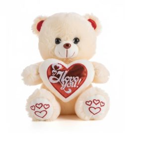 Szívküldi Maci Választható színben , 30 cm
