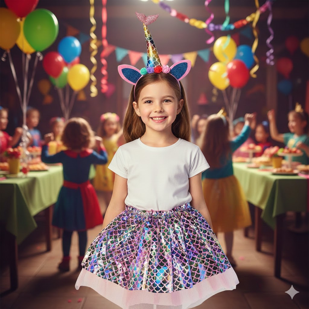 Varázslatos Unikornis-Hableány Jelmez Szett